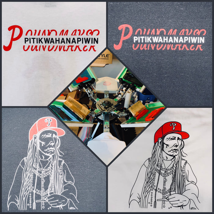 Prints for a local drum group in Saskatoon, screen printed by XUSI