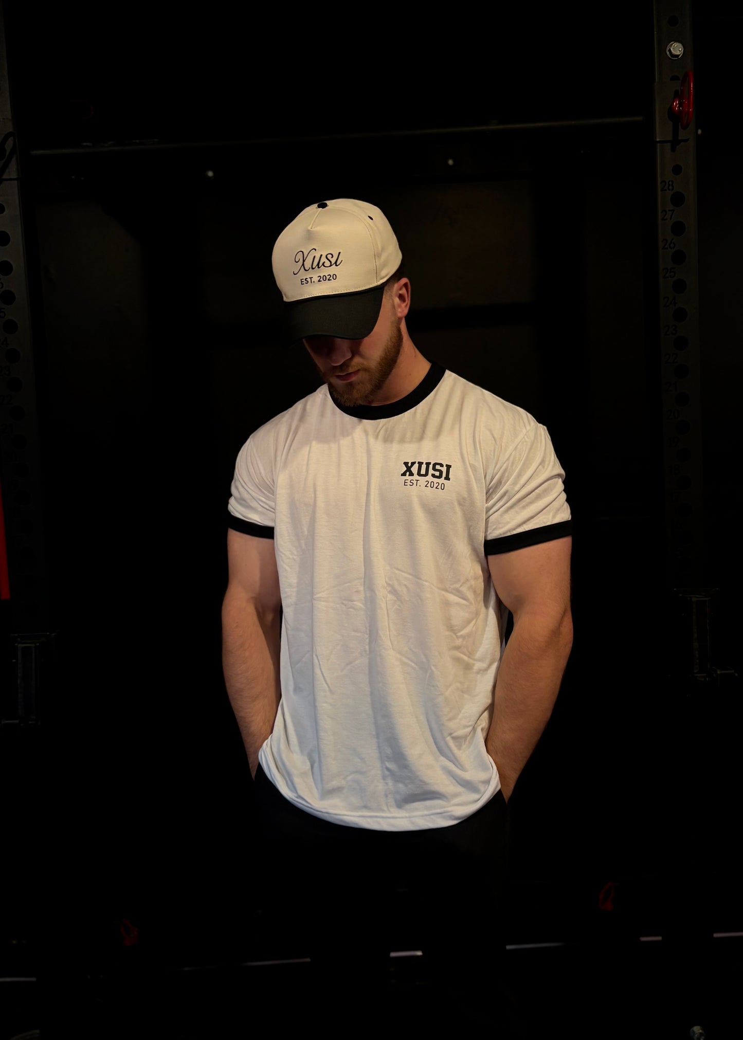 Mens Poly Cotton Ringer Golden Era Black T-Shirt