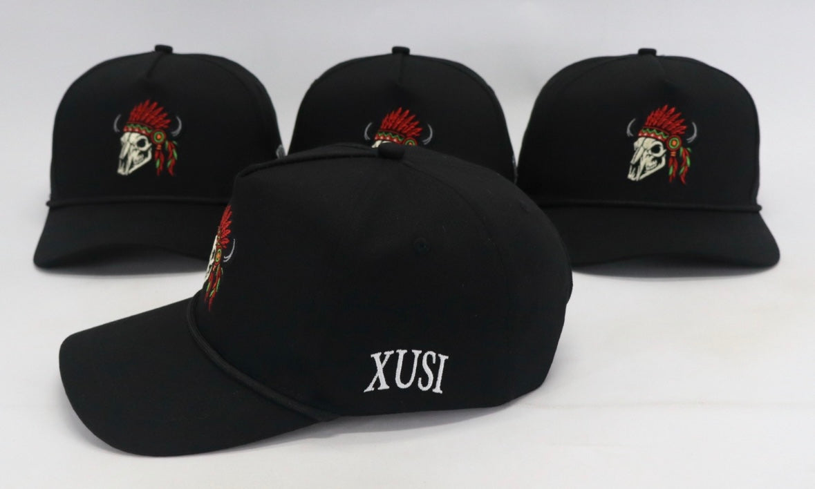 Buffalo A-Frame Snapback, photo 2 – Indigenous-owned A-frame snapback hat by XUSI, Saskatoon