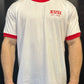 Mens Poly Cotton Ringer Golden Era Red T-Shirt