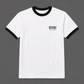 Mens Poly Cotton Ringer Golden Era Black T-Shirt