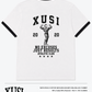 Mens Poly Cotton Ringer Golden Era Black T-Shirt