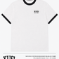 Mens Poly Cotton Ringer Golden Era Black T-Shirt