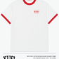 Mens Poly Cotton Ringer Golden Era Red T-Shirt