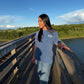 Blue sâskwatôn T-Shirt
