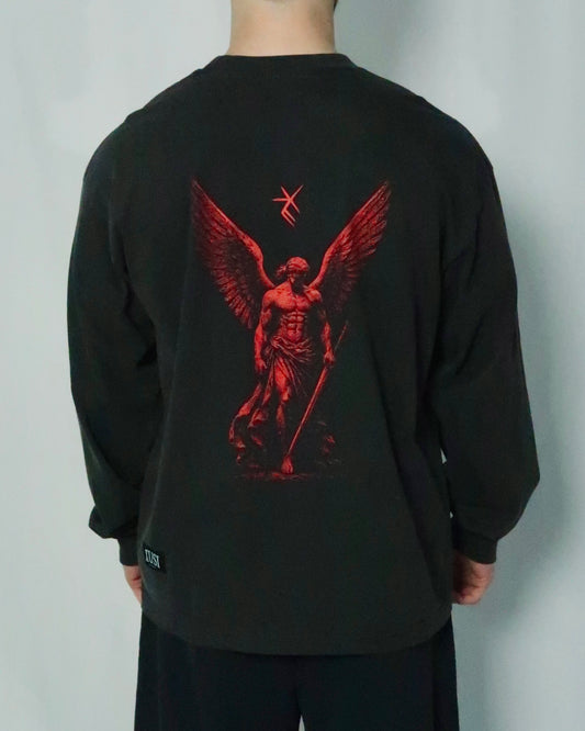 Vintage Black Guardian Of Discipline Long Sleeve Tee