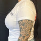 Women's White Rose Baby Rib T-Shirt