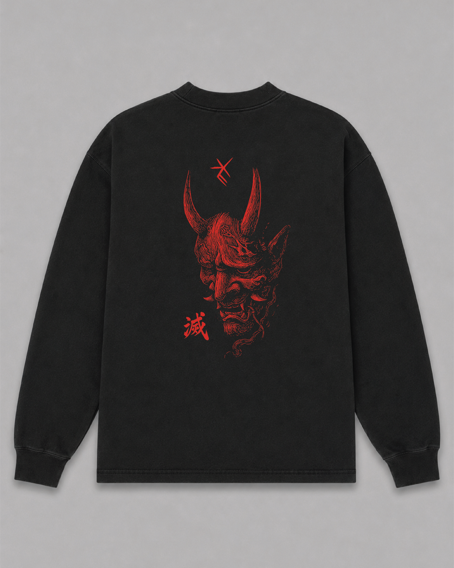 Black Oni Long Sleeve Tee