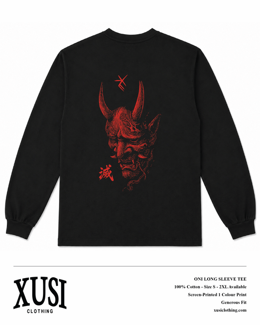 Black Oni Long Sleeve Tee