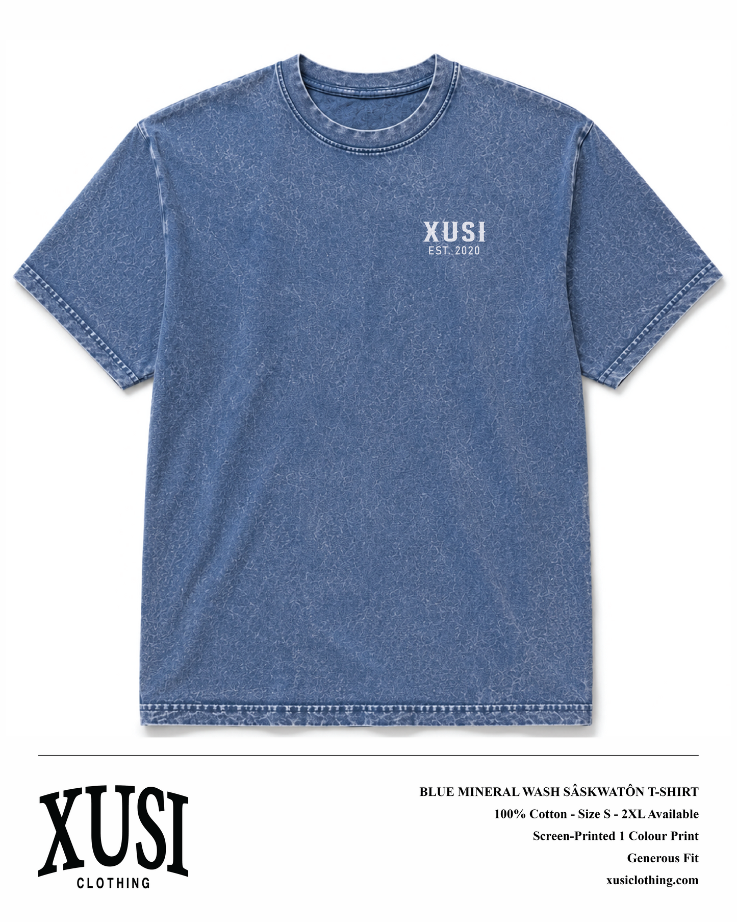 Blue sâskwatôn T-Shirt