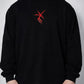 Black Oni Long Sleeve Tee, photo 4 – Indigenous-owned long sleeve tee by XUSI, Saskatoon