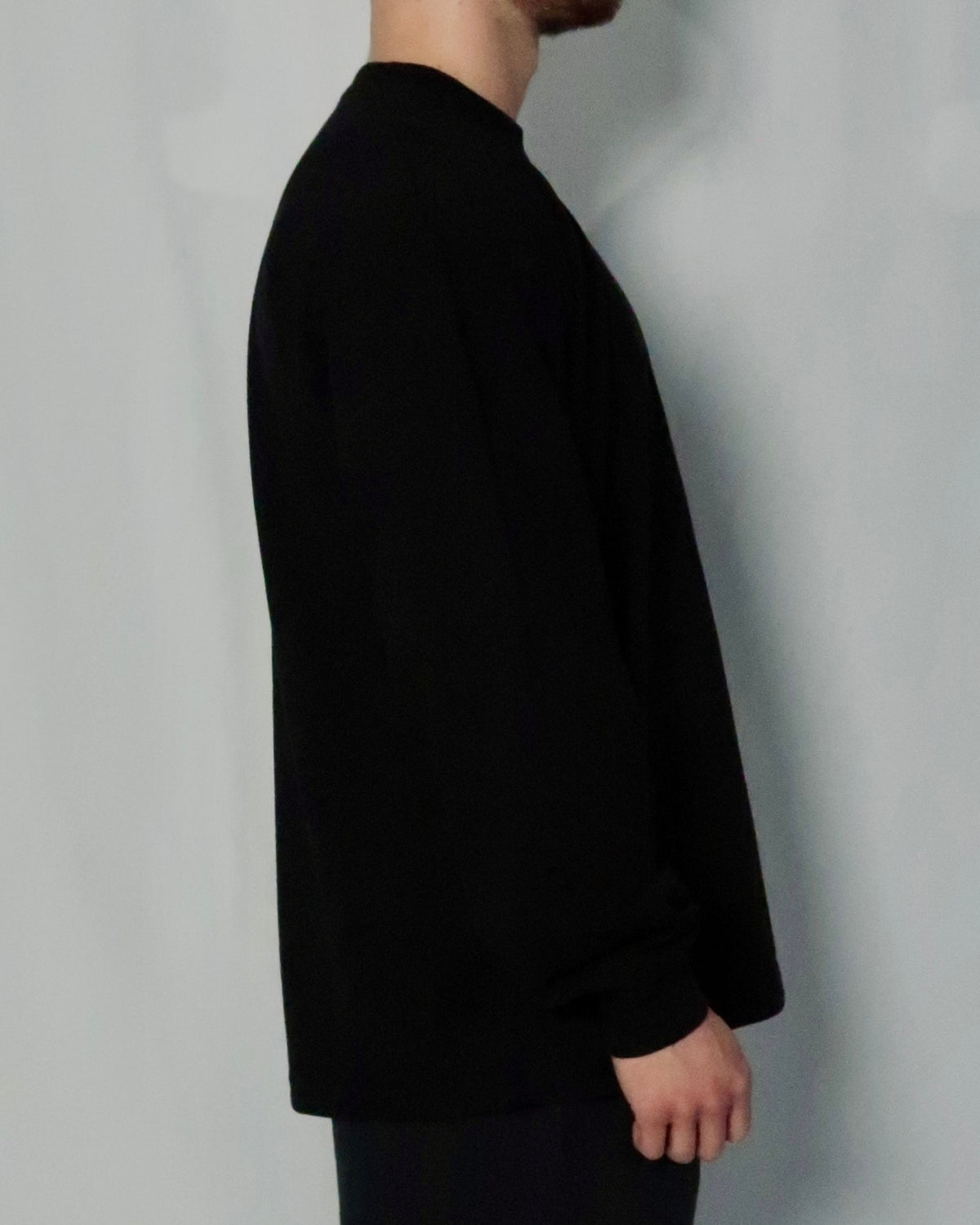 Black Oni Long Sleeve Tee, photo 6 – Indigenous-owned long sleeve tee by XUSI, Saskatoon
