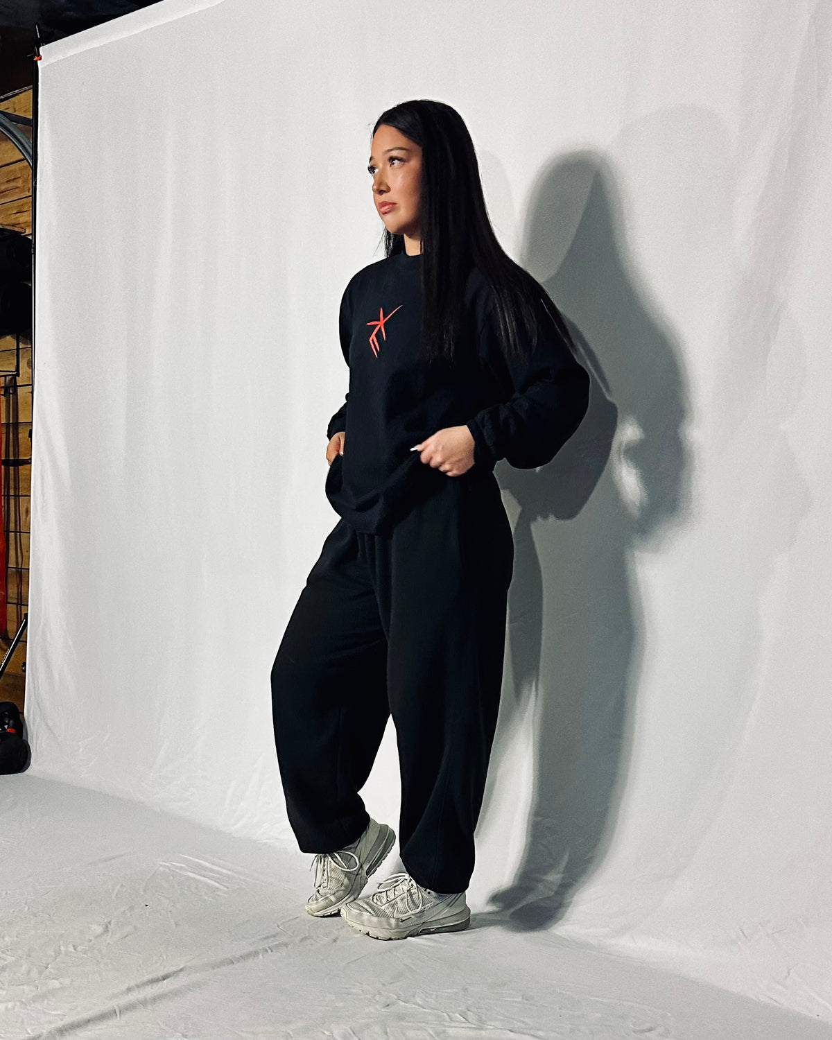 Black Oni Long Sleeve Tee, photo 8 – Indigenous-owned long sleeve tee by XUSI, Saskatoon