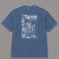 Blue sâskwatôn T-Shirt, back print – Indigenous-owned t-shirt by XUSI, Saskatoon