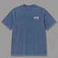 Blue sâskwatôn T-Shirt, front print – Indigenous-owned t-shirt by XUSI, Saskatoon