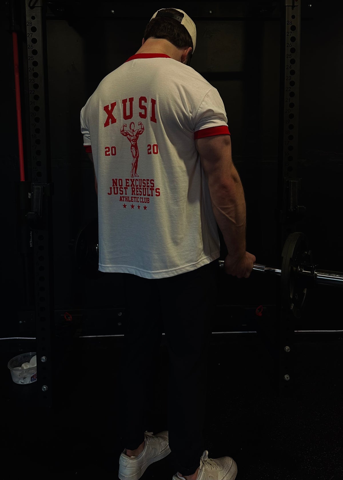 Golden Era Ringer Red T-Shirt, photo 9 – Indigenous-owned t-shirt by XUSI, Saskatoon
