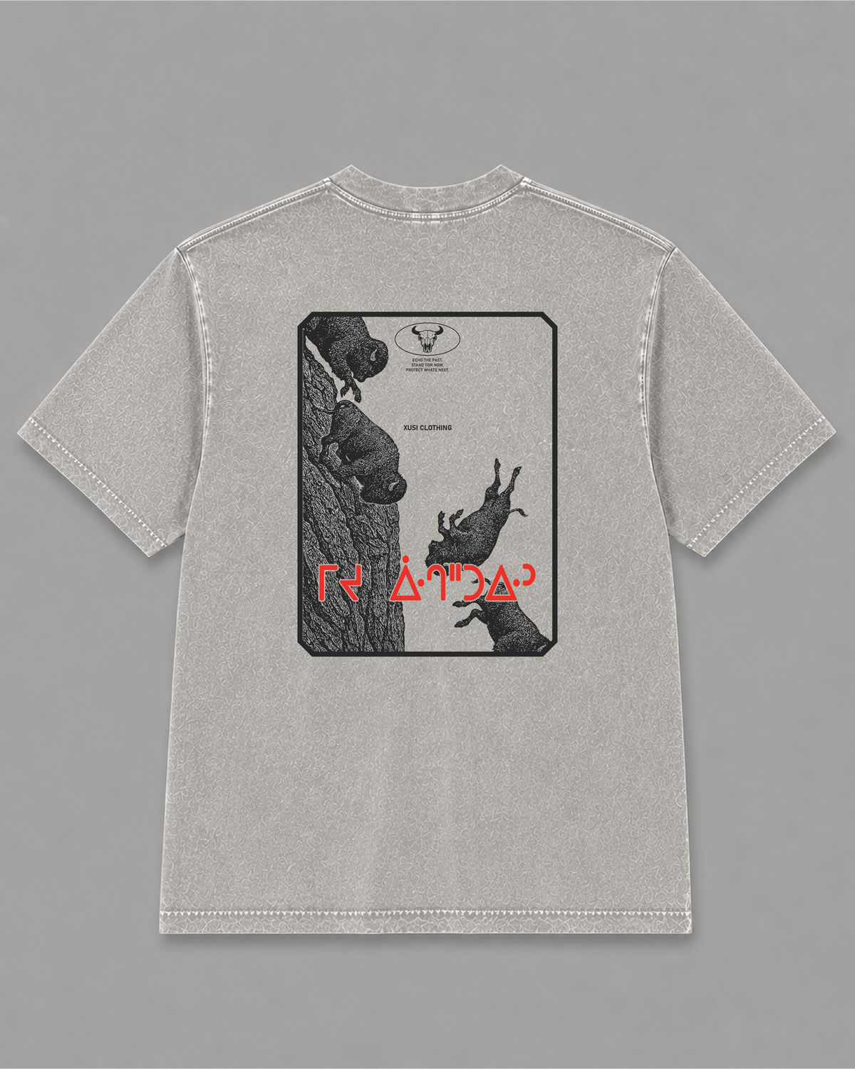 Limestone The Great Drive T-Shirt, back print – Indigenous-owned t-shirt by XUSI, Saskatoon