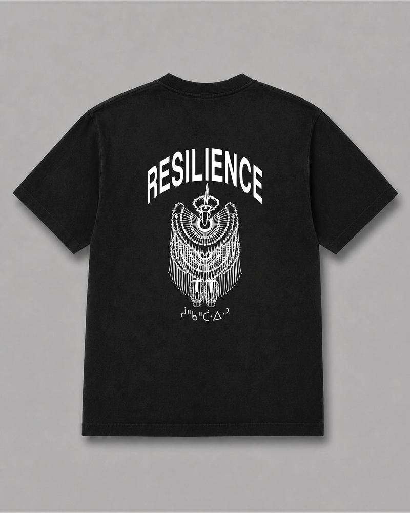 Resilience T-Shirt, back print – Indigenous-owned t-shirt by XUSI, Saskatoon