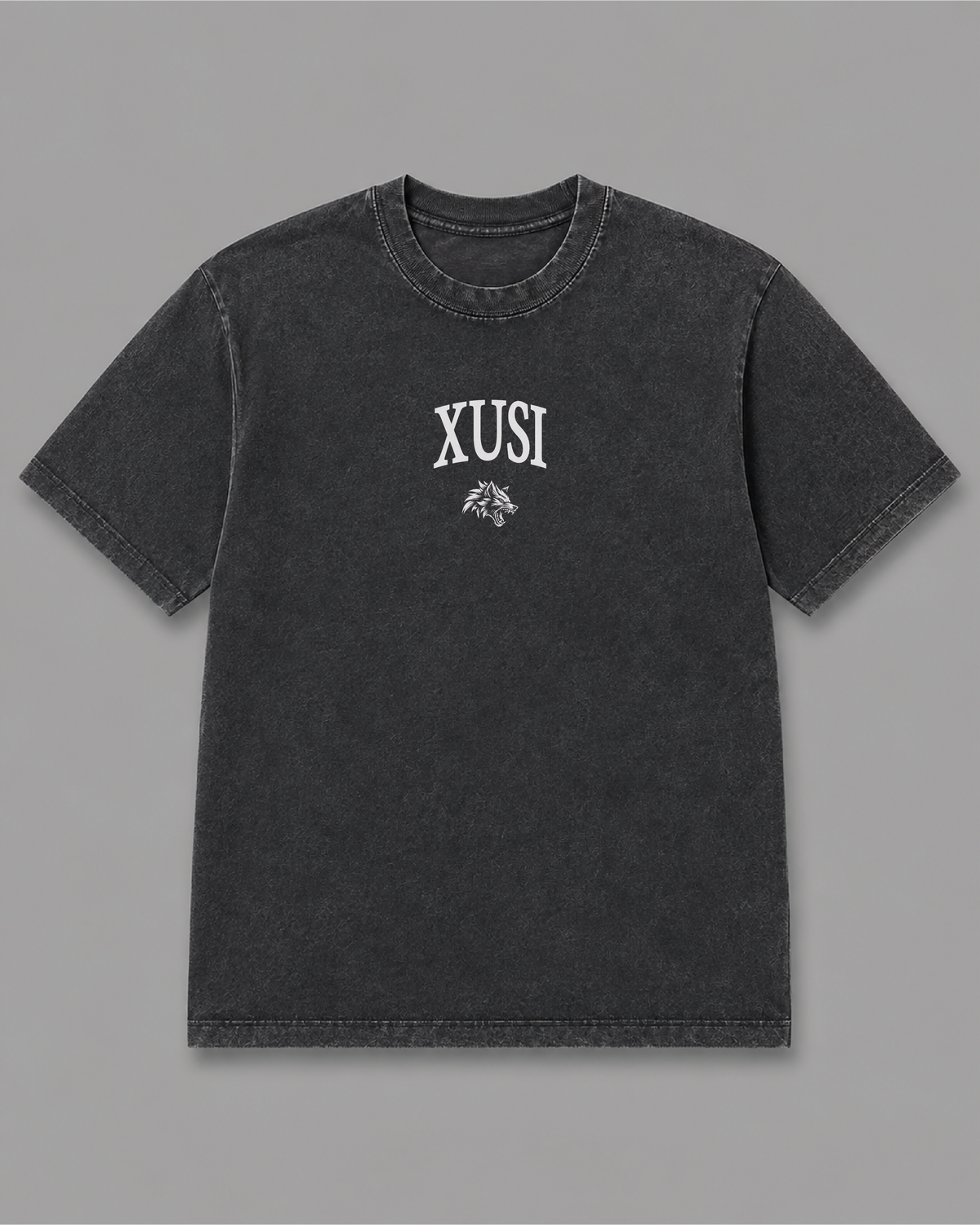 Sôhkahpinêw Wolf T-Shirt, front print – Indigenous-owned t-shirt by XUSI, Saskatoon