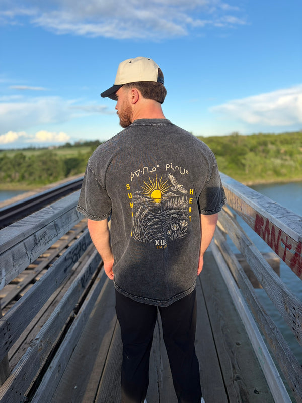 Summer Heat T-Shirt, photo 3 – Indigenous-owned t-shirt by XUSI, Saskatoon