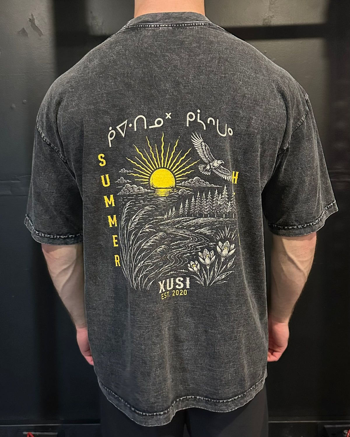 Summer Heat T-Shirt, photo 5 – Indigenous-owned t-shirt by XUSI, Saskatoon